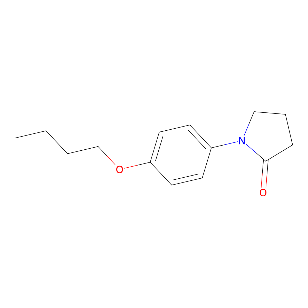 1-(4-Butoxyphenyl)pyrrolidin-2-one molecular structure, CAS 2279124-48-8
