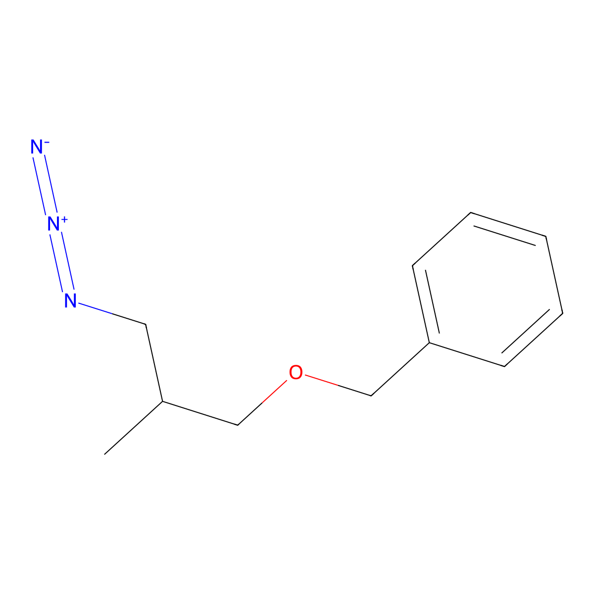 [(3-Azido-2-methylpropoxy)methyl]benzene molecular structure, CAS 2279205-60-4