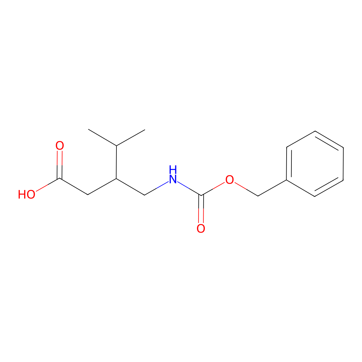 3-({[(Benzyloxy)carbonyl]amino}methyl)-4-methylpentanoic acid molecular structure, CAS 2279211-50-4
