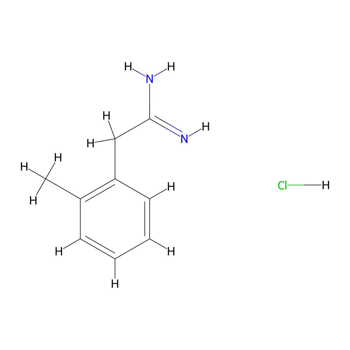 2-(2-Methylphenyl)ethanimidamide hydrochloride molecular structure, CAS 22793-47-1