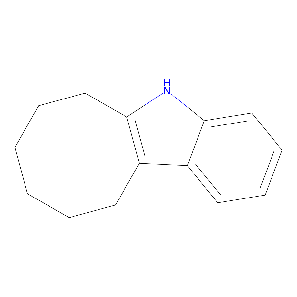 6,7,8,9,10,11-hexahydro-5H-cycloocta[b]indole molecular structure, CAS 22793-63-1