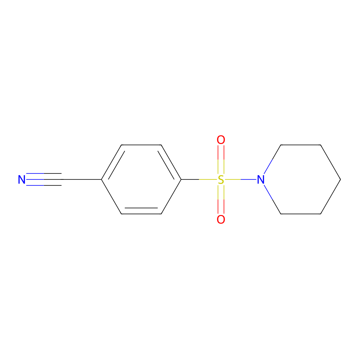 4-(Piperidine-1-sulfonyl)benzonitrile molecular structure, CAS 227935-30-0