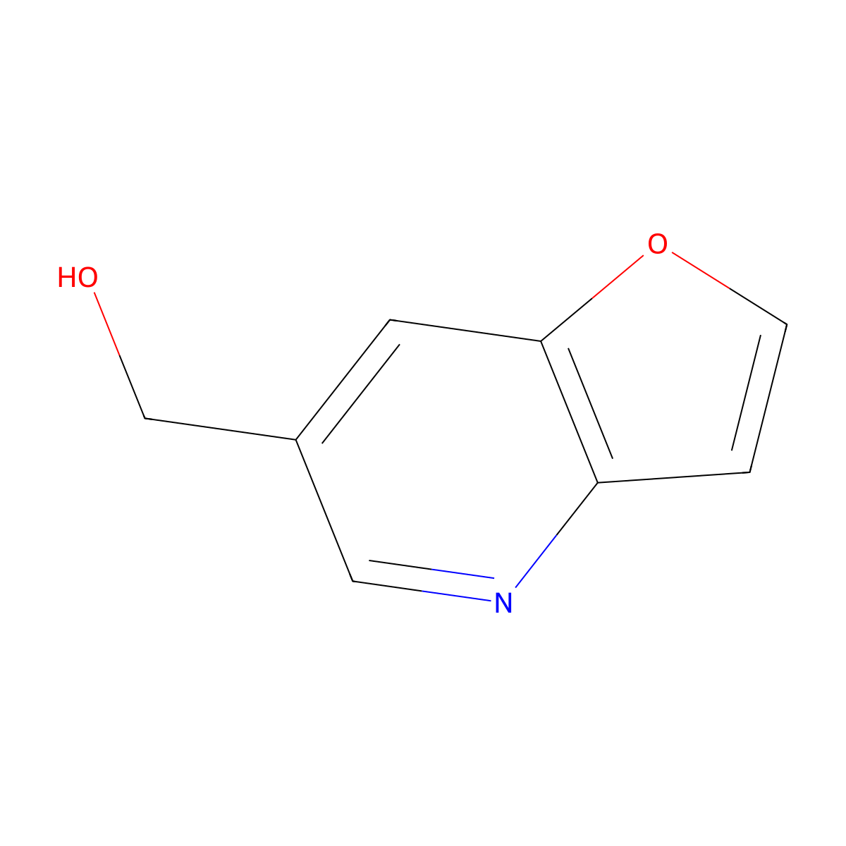 Furo[3,2-b]pyridin-6-ylmethanol molecular structure, CAS 227938-34-3