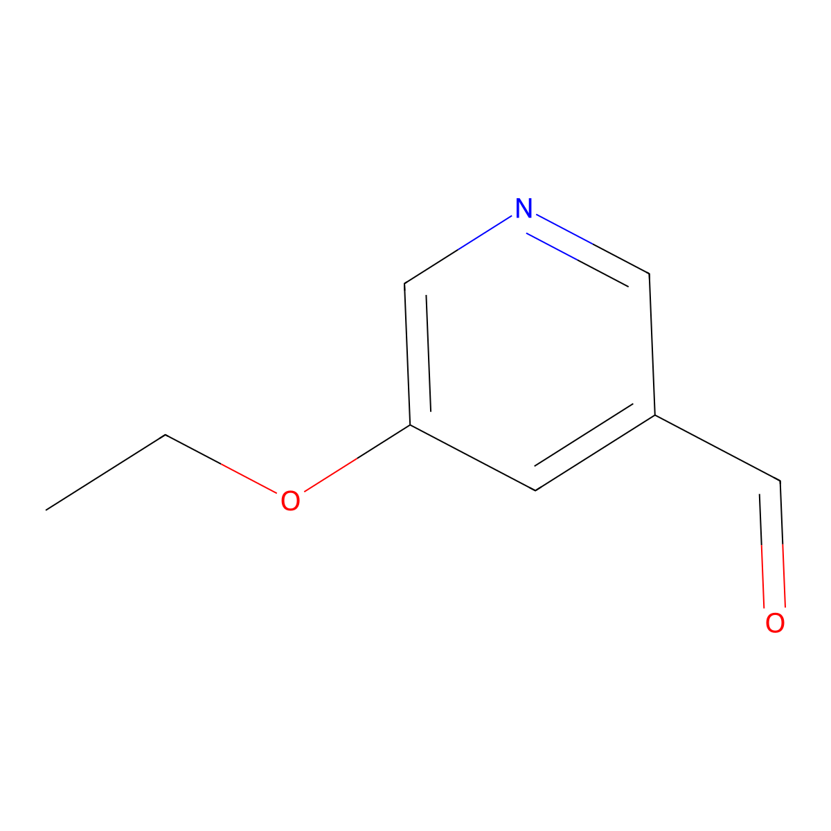 5-Ethoxypyridine-3-carbaldehyde molecular structure, CAS 227939-23-3