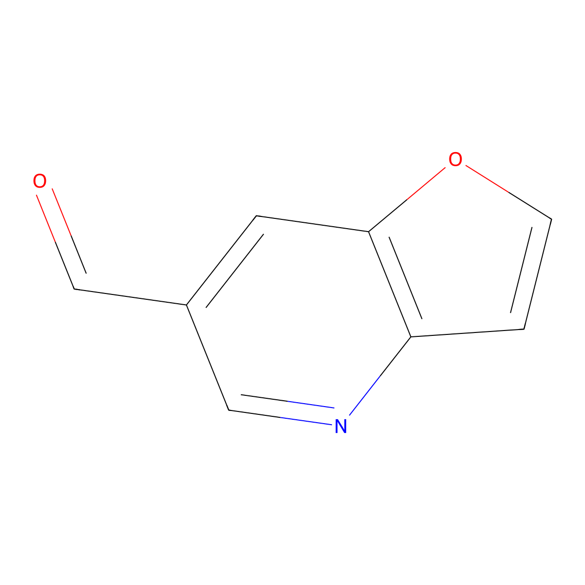 Furo[3,2-b]pyridine-6-carbaldehyde molecular structure, CAS 227939-48-2