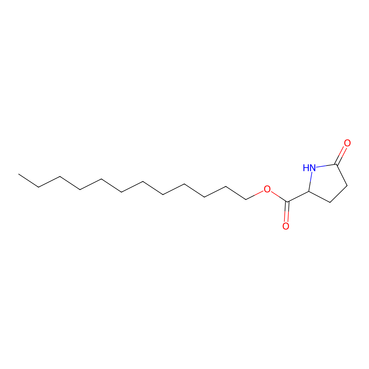 Lauryl PCA molecular structure, CAS 22794-26-9