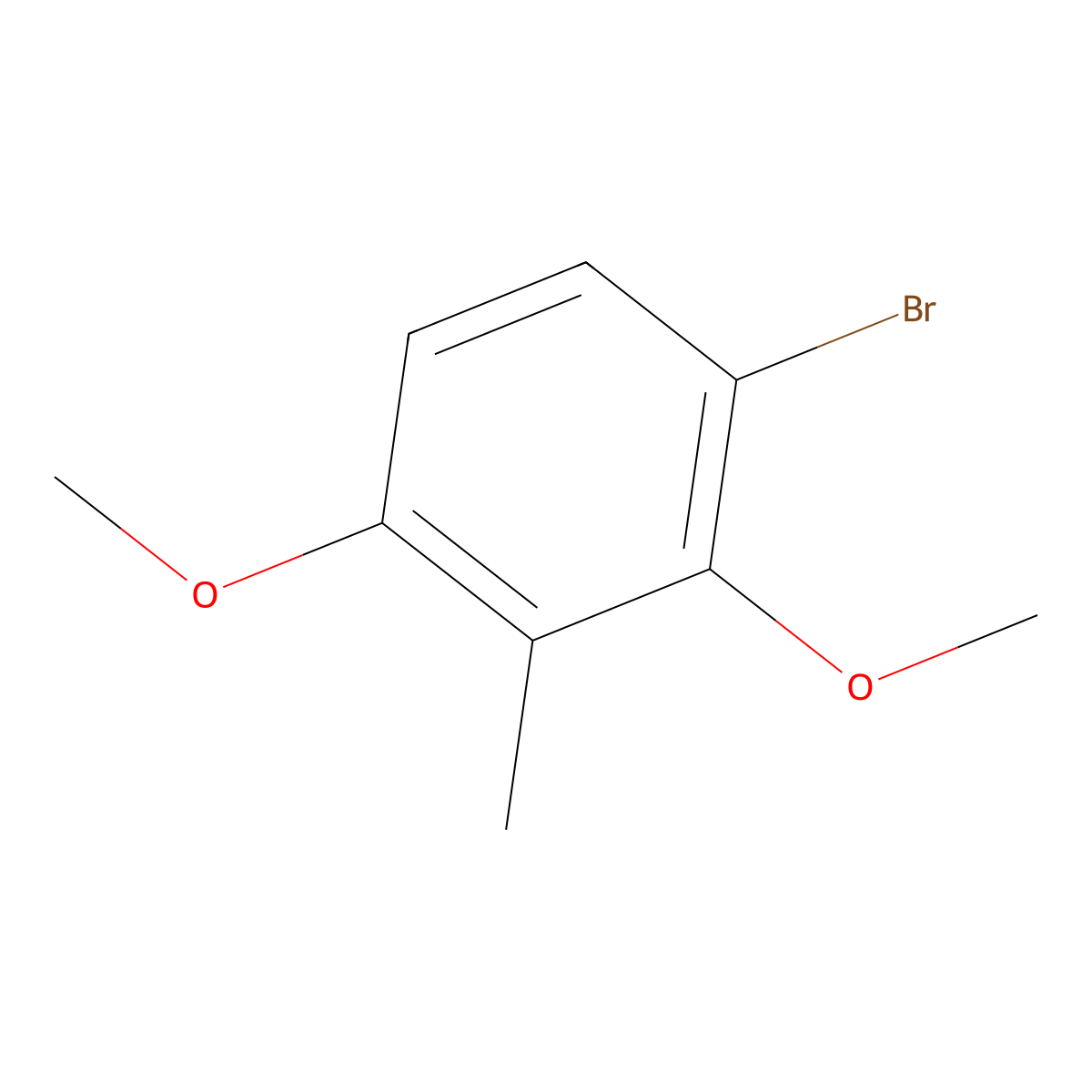 3-Bromo-2,6-dimethoxytoluene molecular structure, CAS 22794-95-2