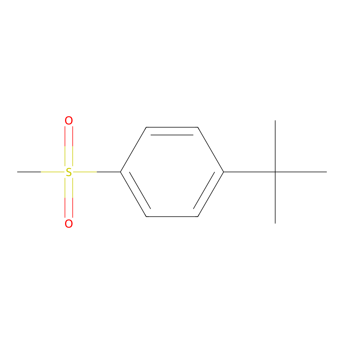 1-Tert-butyl-4-methanesulfonylbenzene molecular structure, CAS 22796-14-1