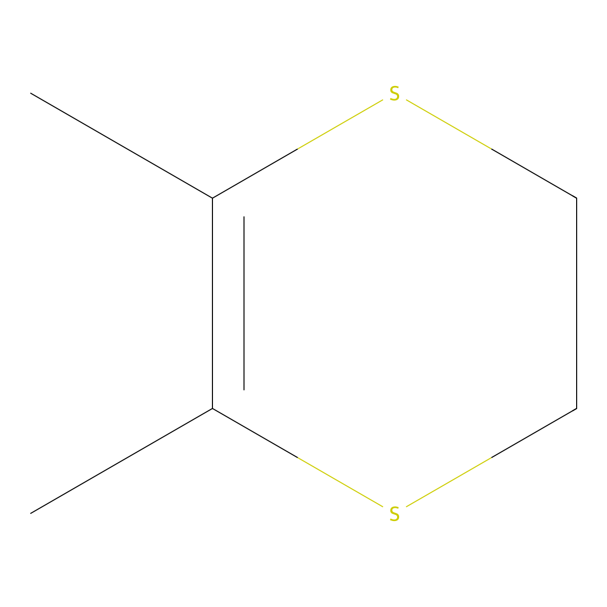 2,3-Dihydro-5,6-dimethyl-1,4-dithiin molecular structure, CAS 22796-26-5