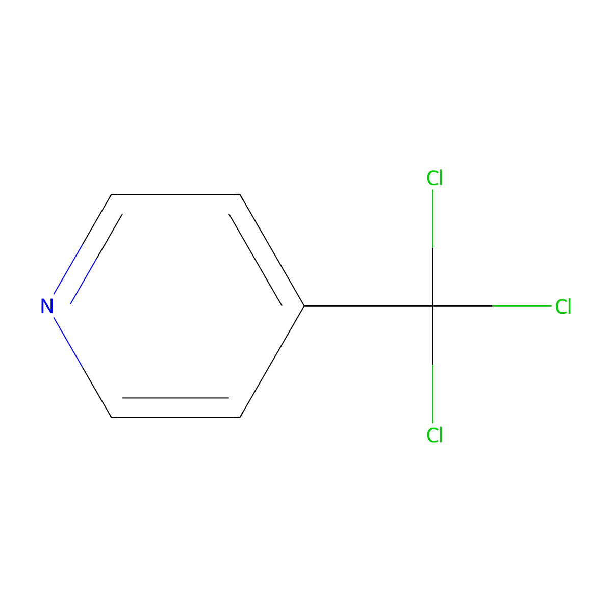 4-(Trichloromethyl)pyridine molecular structure, CAS 22796-40-3