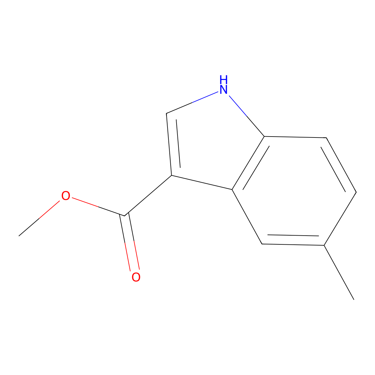 Methyl 5-methyl-1H-indole-3-carboxylate molecular structure, CAS 227960-12-5