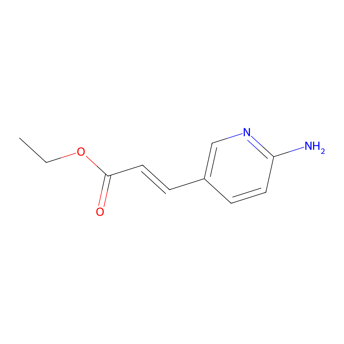 3-(6-Amino-pyridin-3-yl)-acrylic acid ethyl ester molecular structure, CAS 227963-57-7