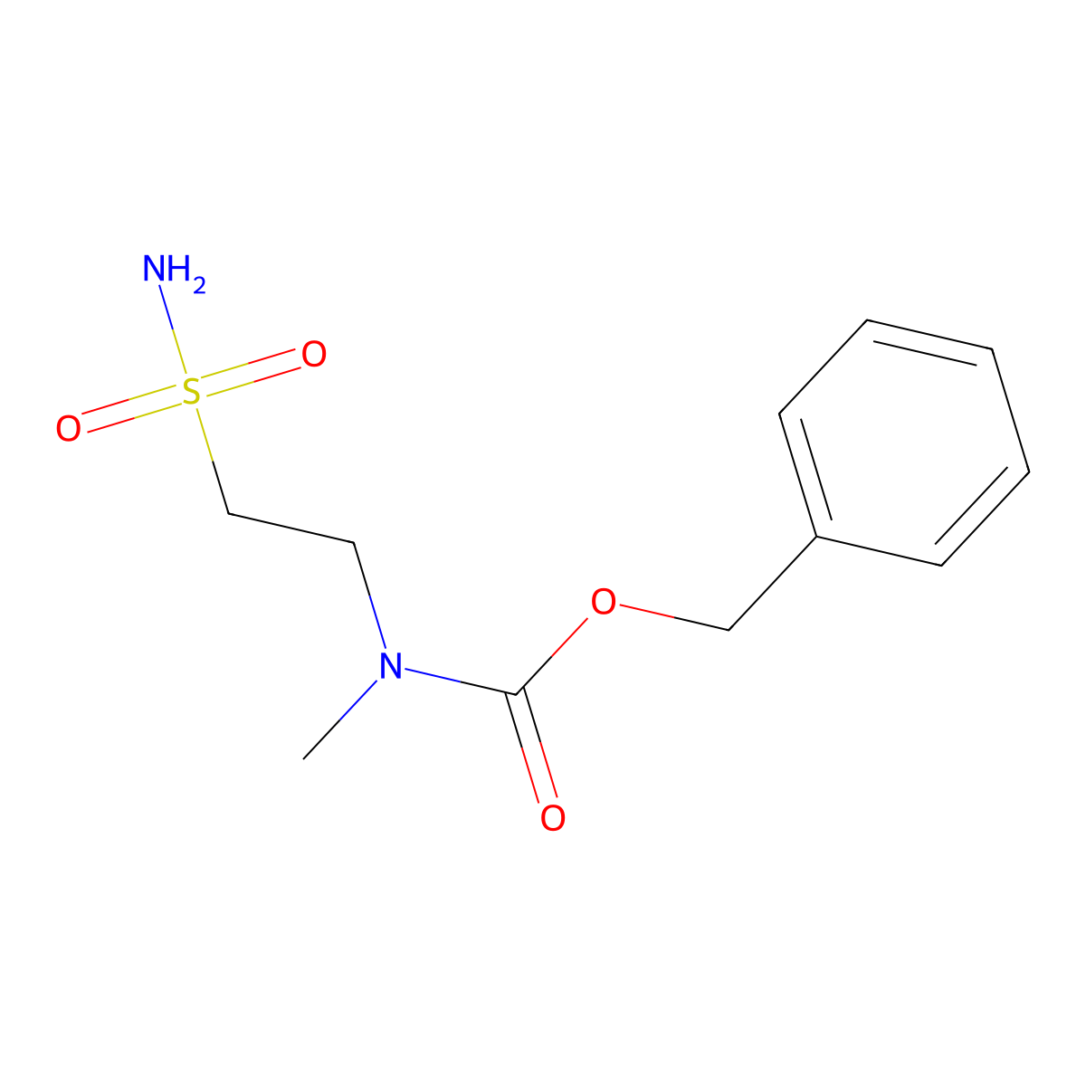 benzyl N-methyl-N-(2-sulfamoylethyl)carbamate molecular structure, CAS 2279851-83-9