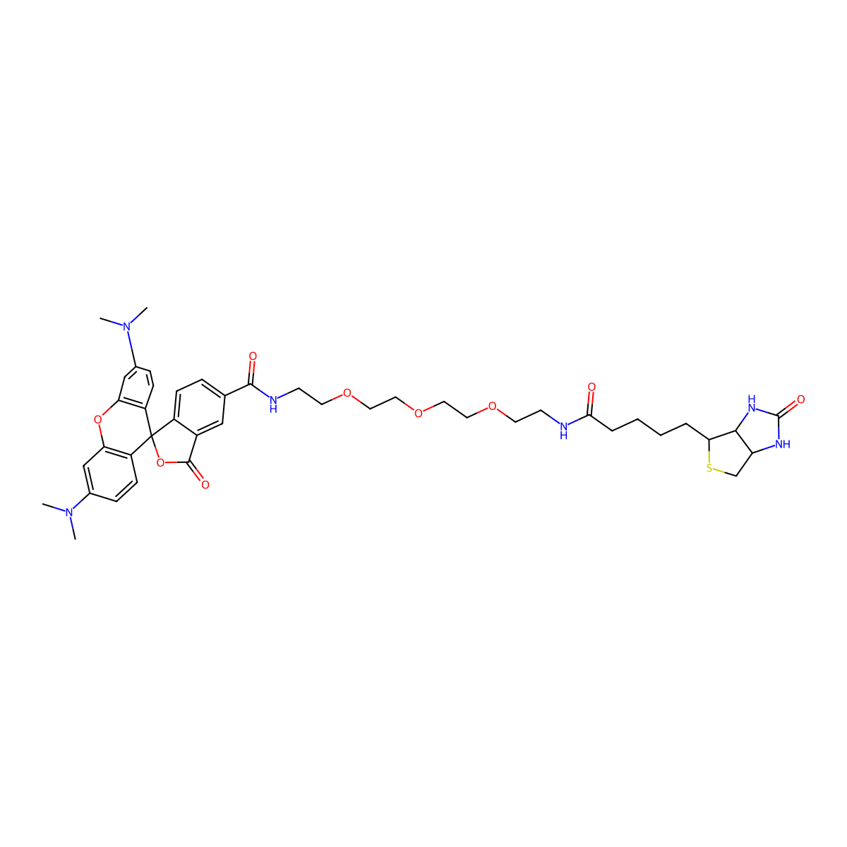 TAMRA-PEG3-biotin molecular structure, CAS 2279944-59-9