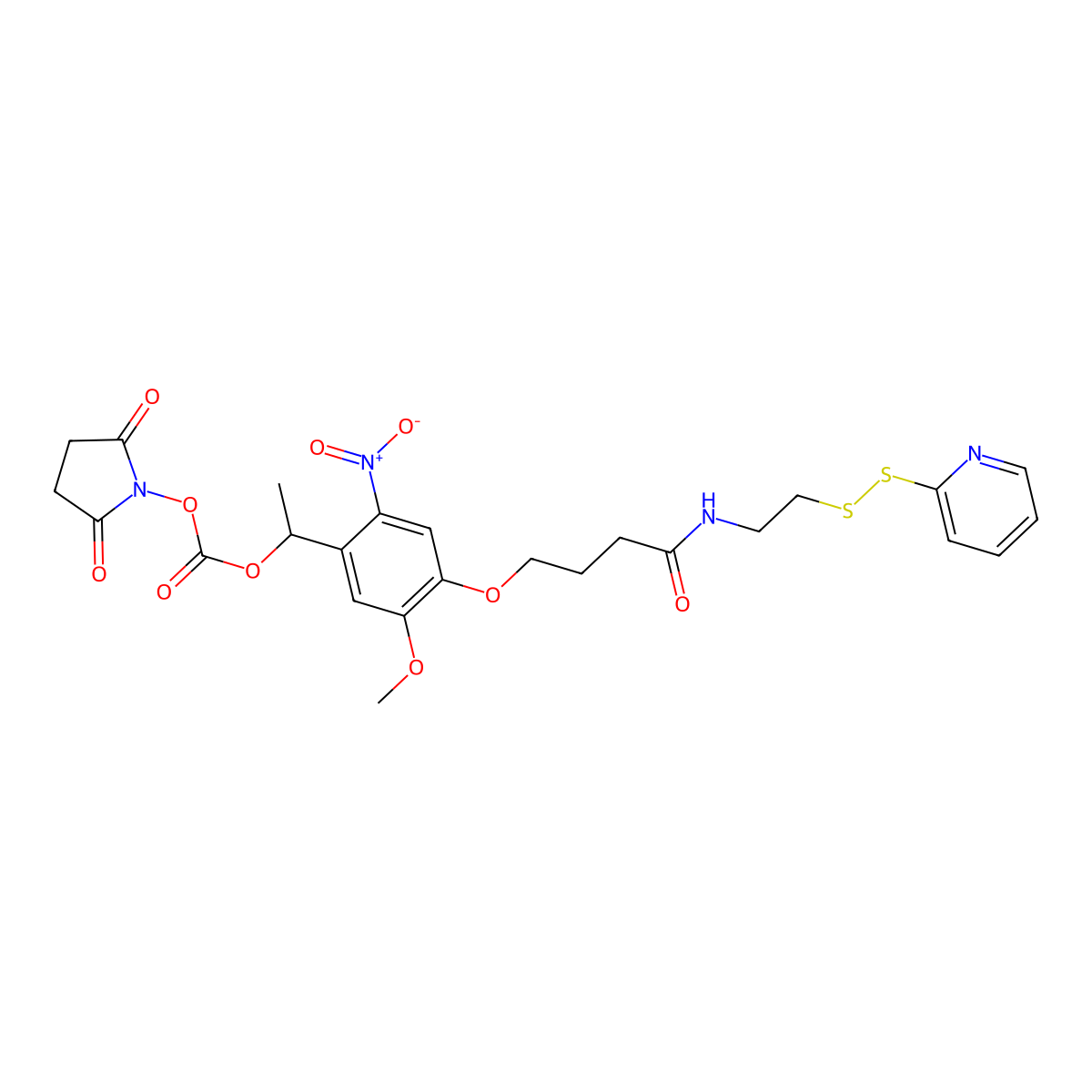 PC SPDP-NHS carbonate ester molecular structure, CAS 2279944-61-3