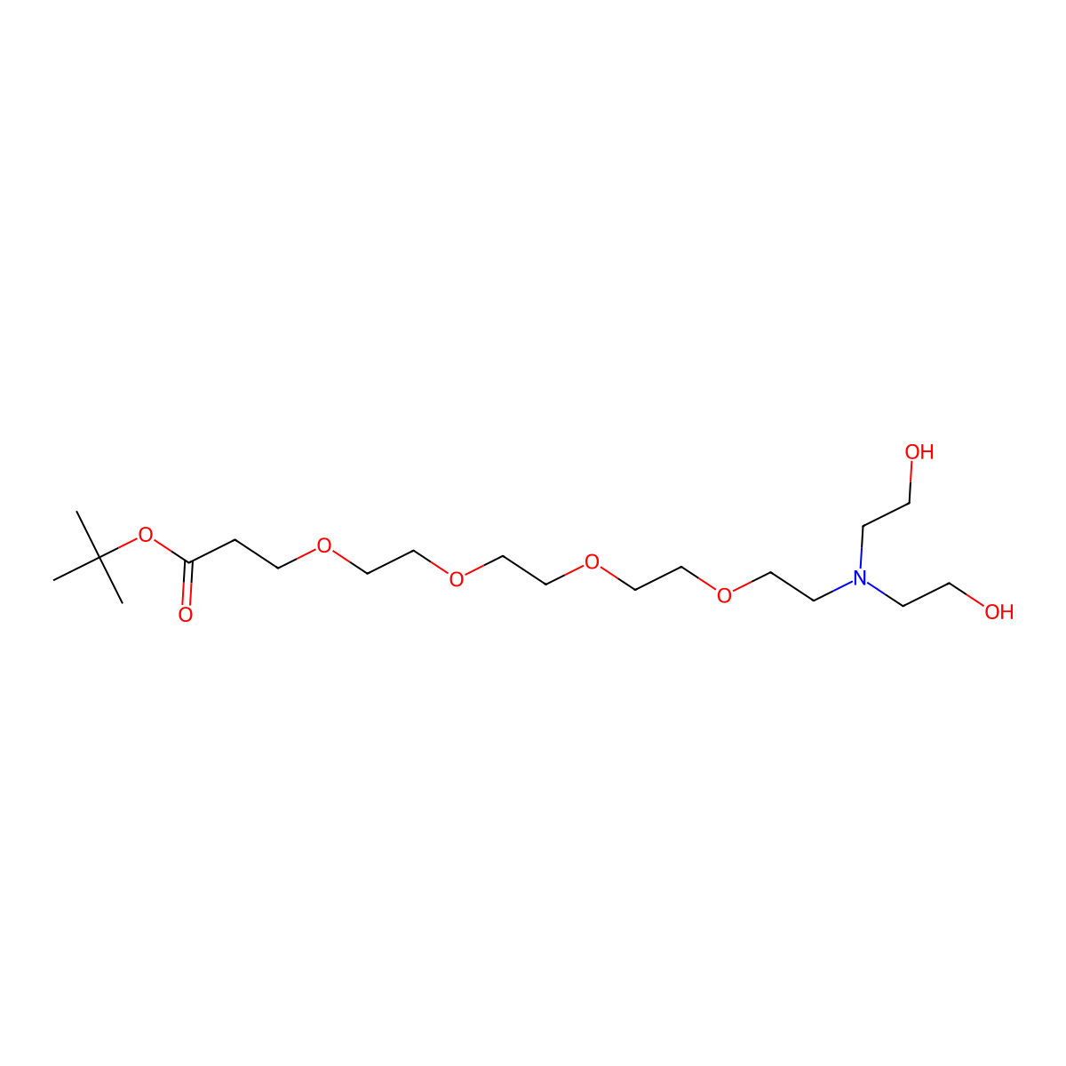 N,N-Diethanol amine-PEG4-Boc molecular structure, CAS 2279944-66-8