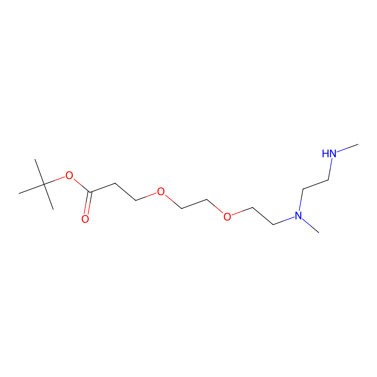 N,N'-DME-N-PEG2-Boc molecular structure, CAS 2279944-69-1