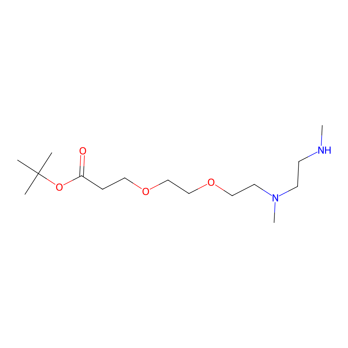 N,N'-DME-N-PEG2-Boc molecular structure, CAS 2279944-69-1