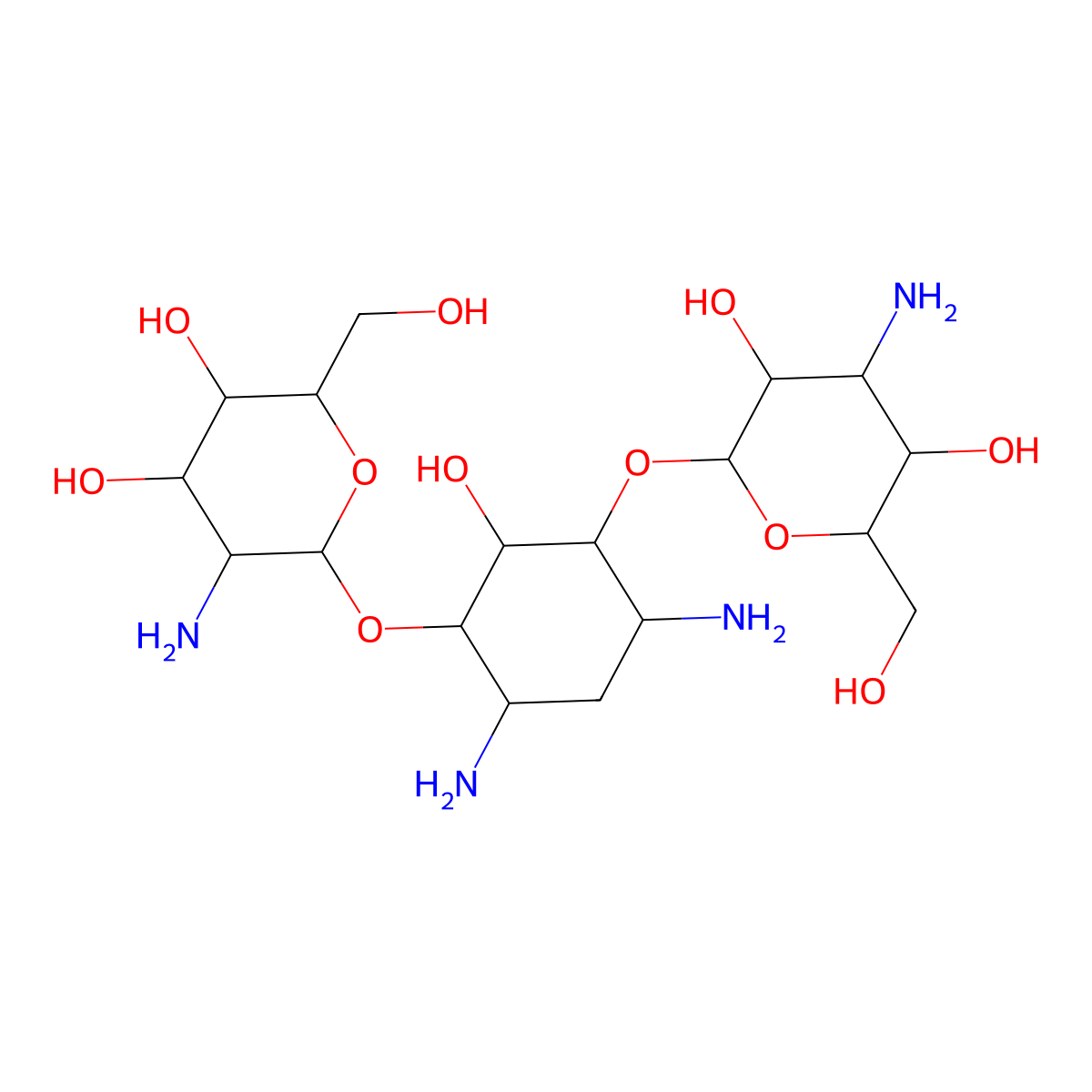Kanamycin C molecular structure, CAS 2280-32-2