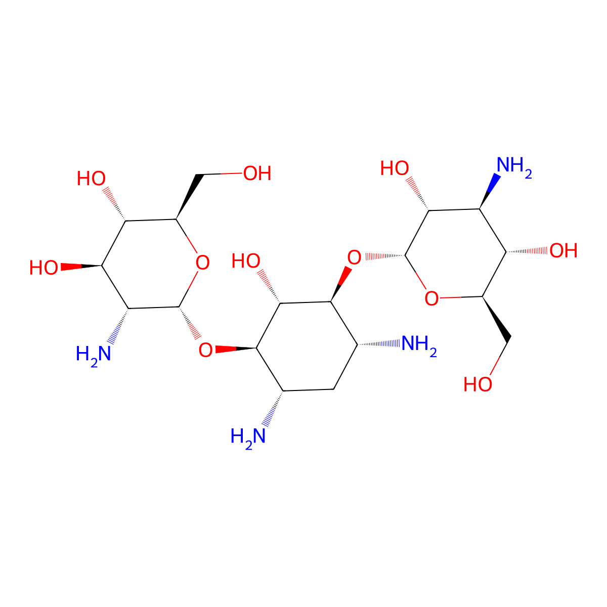 Kanamycin C molecular structure, CAS 2280-32-2