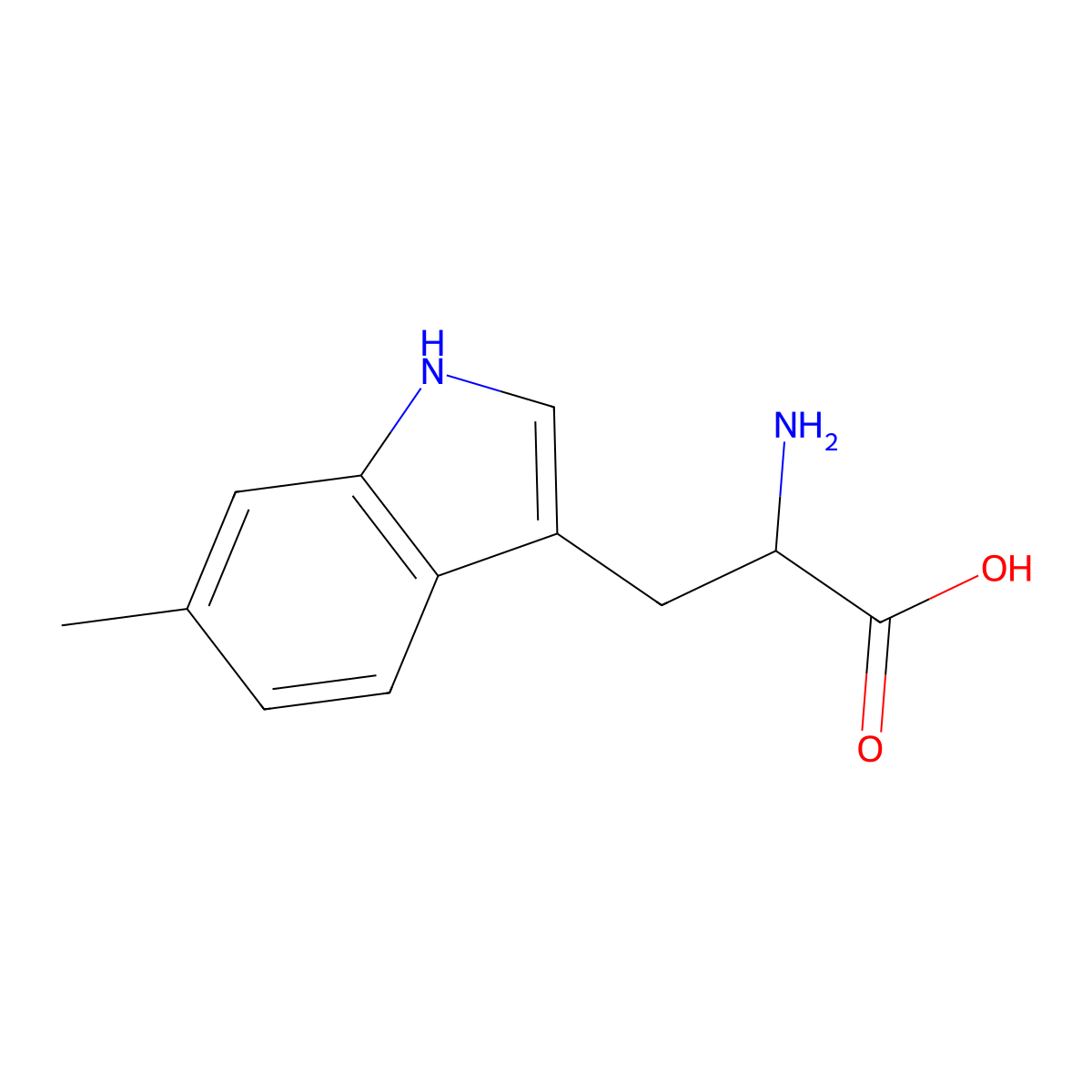 6-Methyl-DL-tryptophan molecular structure, CAS 2280-85-5