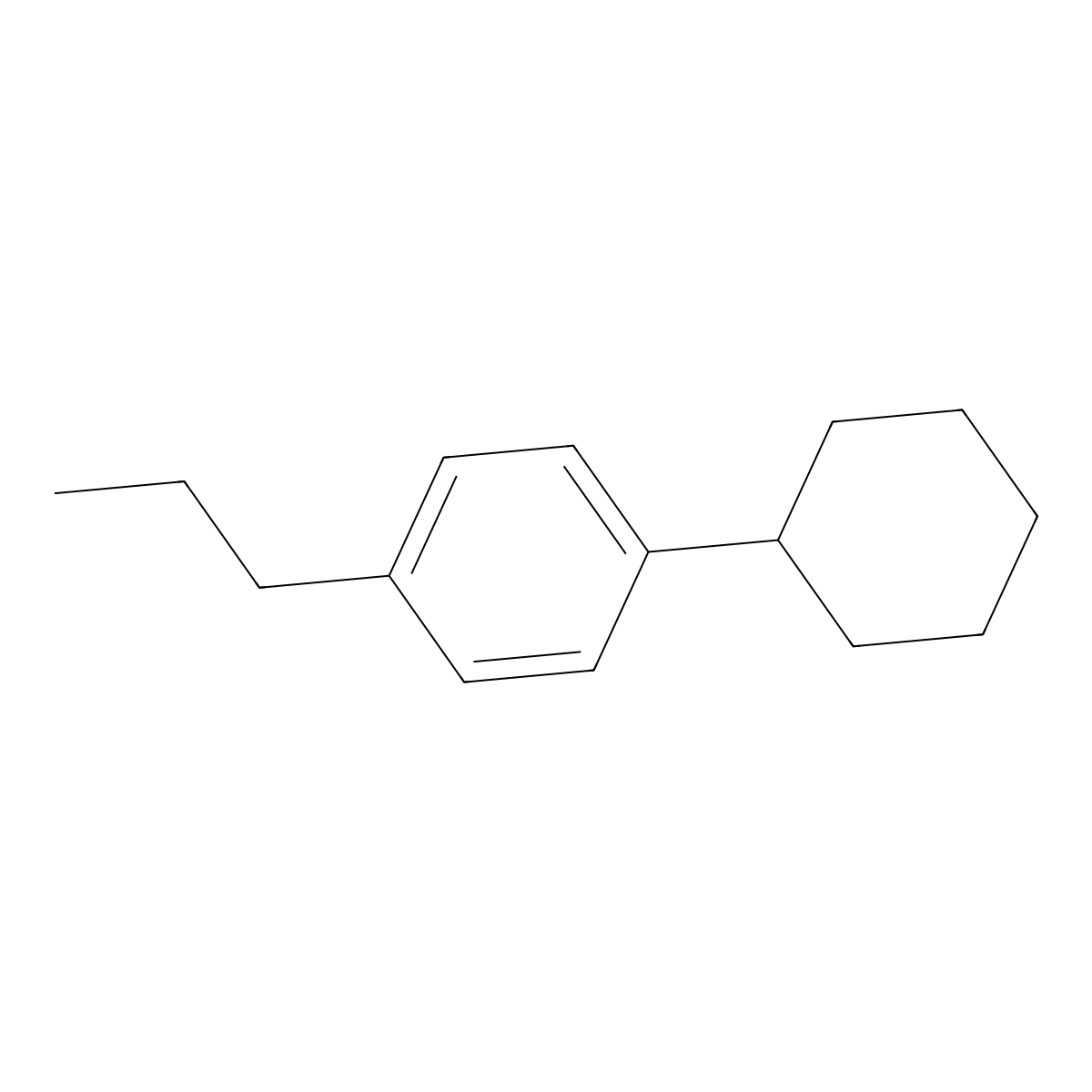4-N-Propyl cyclohexyl benzene molecular structure, CAS 22800-88-0