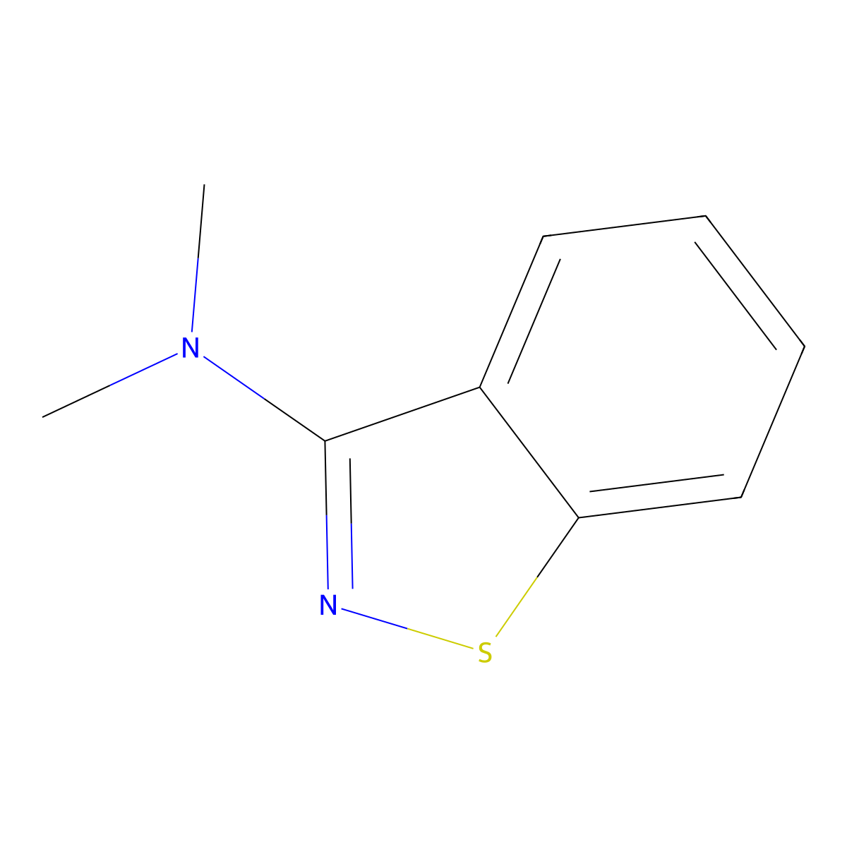 N,N-Dimethylbenzo[d]isothiazol-3-amine molecular structure, CAS 22801-55-4