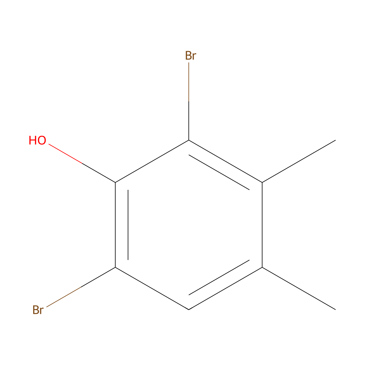 2,6-Dibromo-3,4-xylenol molecular structure, CAS 22802-40-0