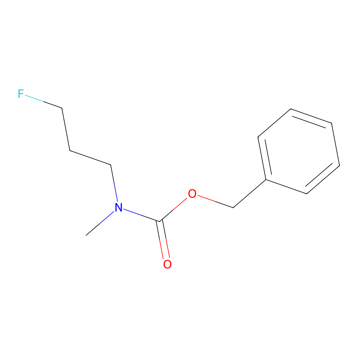 benzyl N-(3-fluoropropyl)-N-methylcarbamate molecular structure, CAS 2280638-37-9
