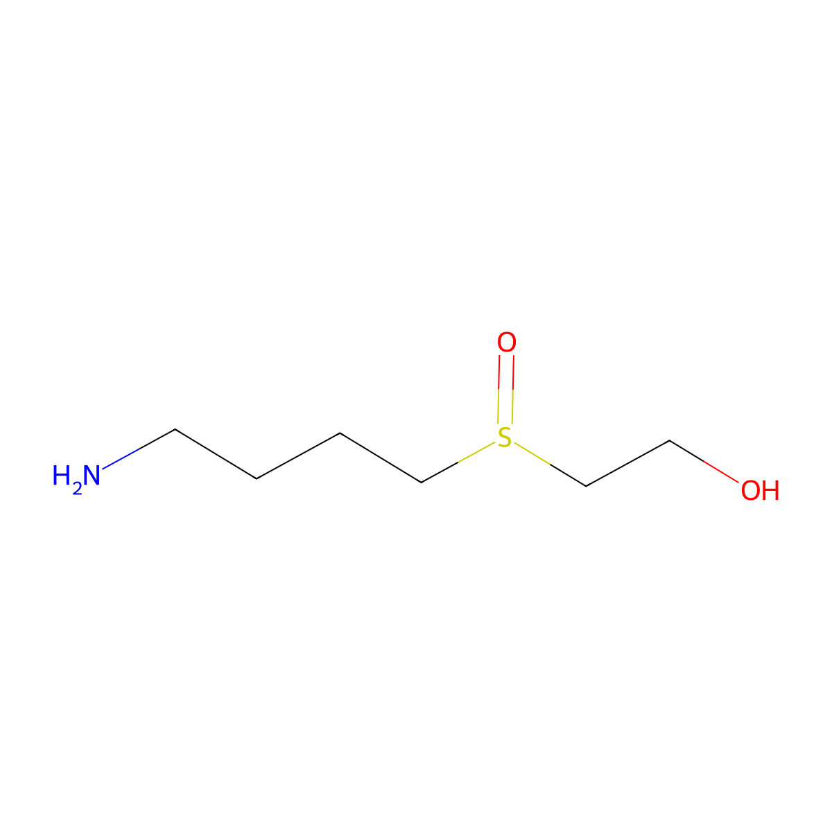 2-((4-Aminobutyl)sulfinyl)ethan-1-OL molecular structure, CAS 2280740-30-7