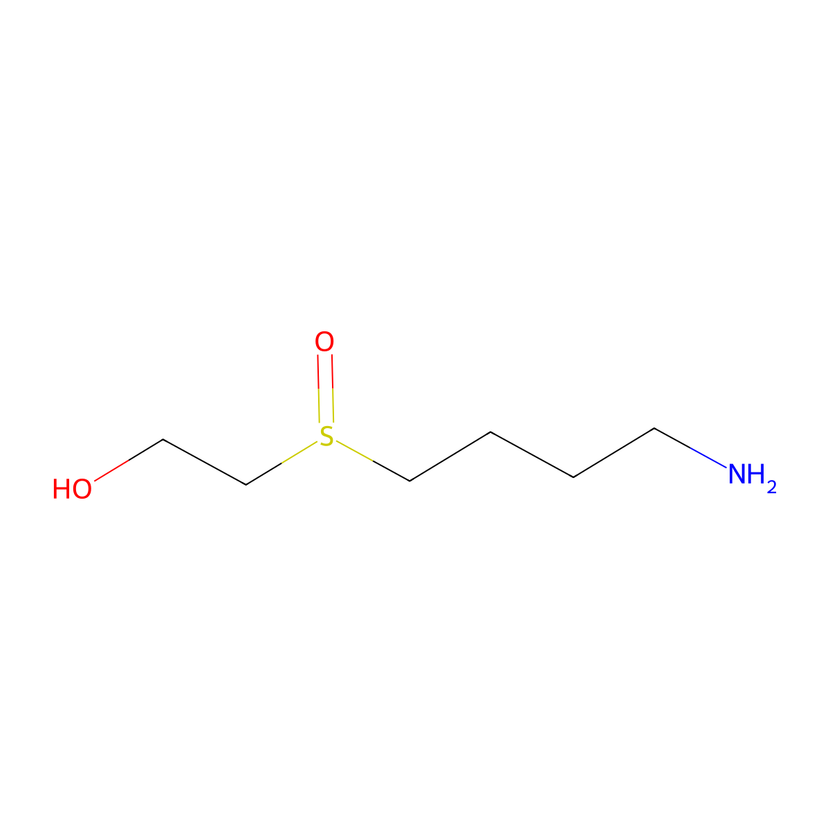 2-((4-Aminobutyl)sulfinyl)ethan-1-OL molecular structure, CAS 2280740-30-7