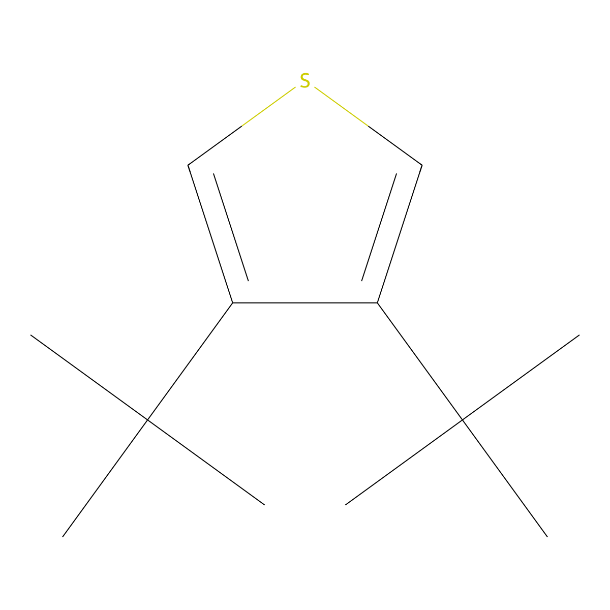 3,4-Di-tert-butylthiophene molecular structure, CAS 22808-03-3