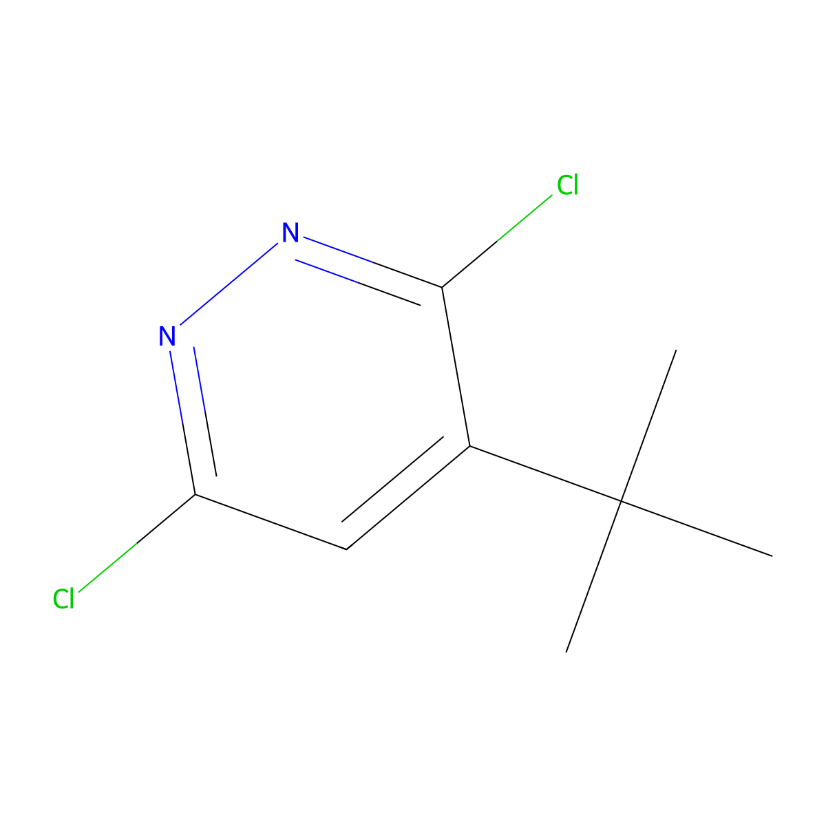 4-tert-Butyl-3,6-dichloropyridazine molecular structure, CAS 22808-29-3