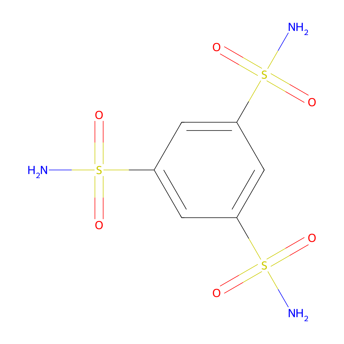 Benzene-1,3,5-trisulfonamide molecular structure, CAS 22808-81-7