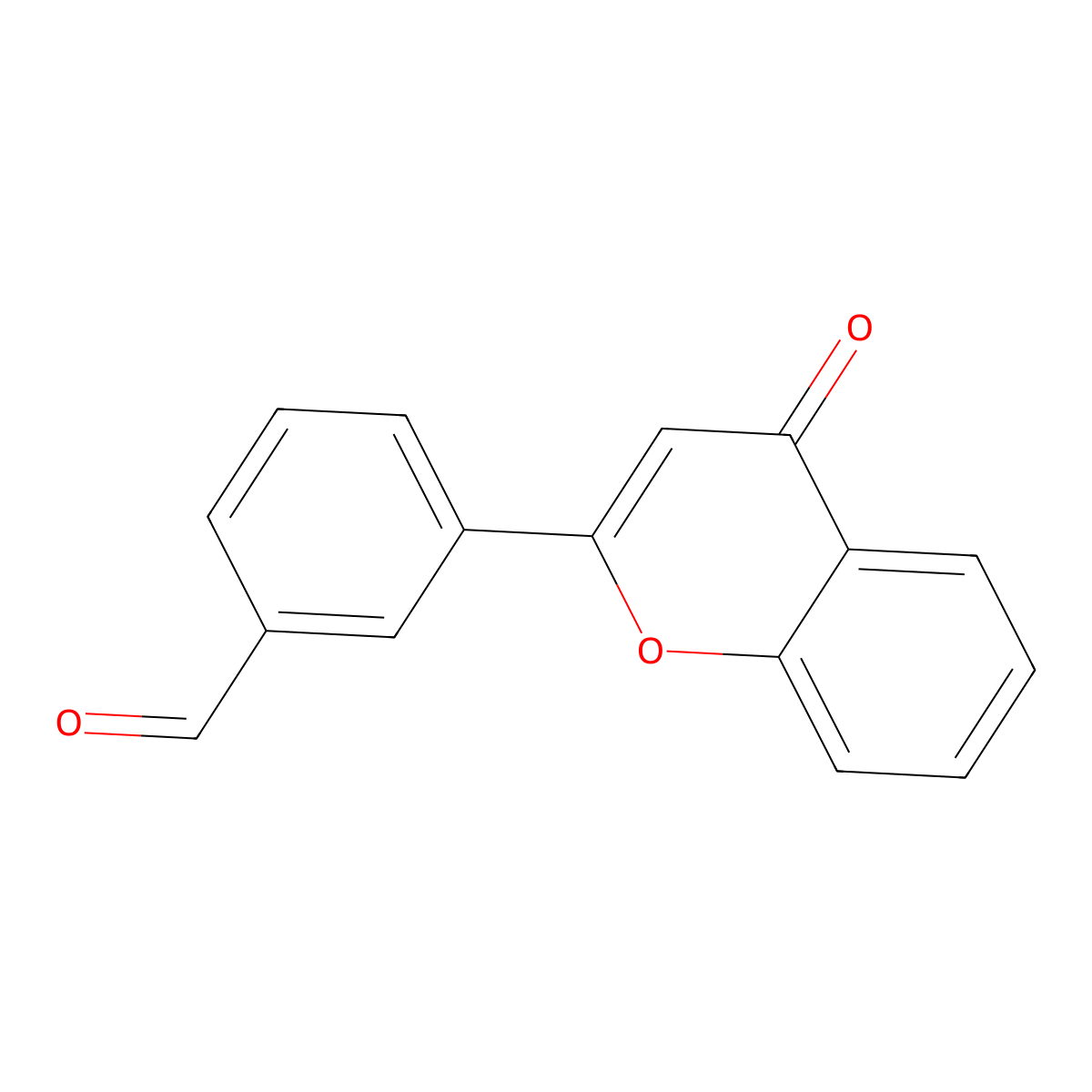 3-(4-oxo-4H-chromen-2-yl)benzaldehyde molecular structure, CAS 228088-38-8