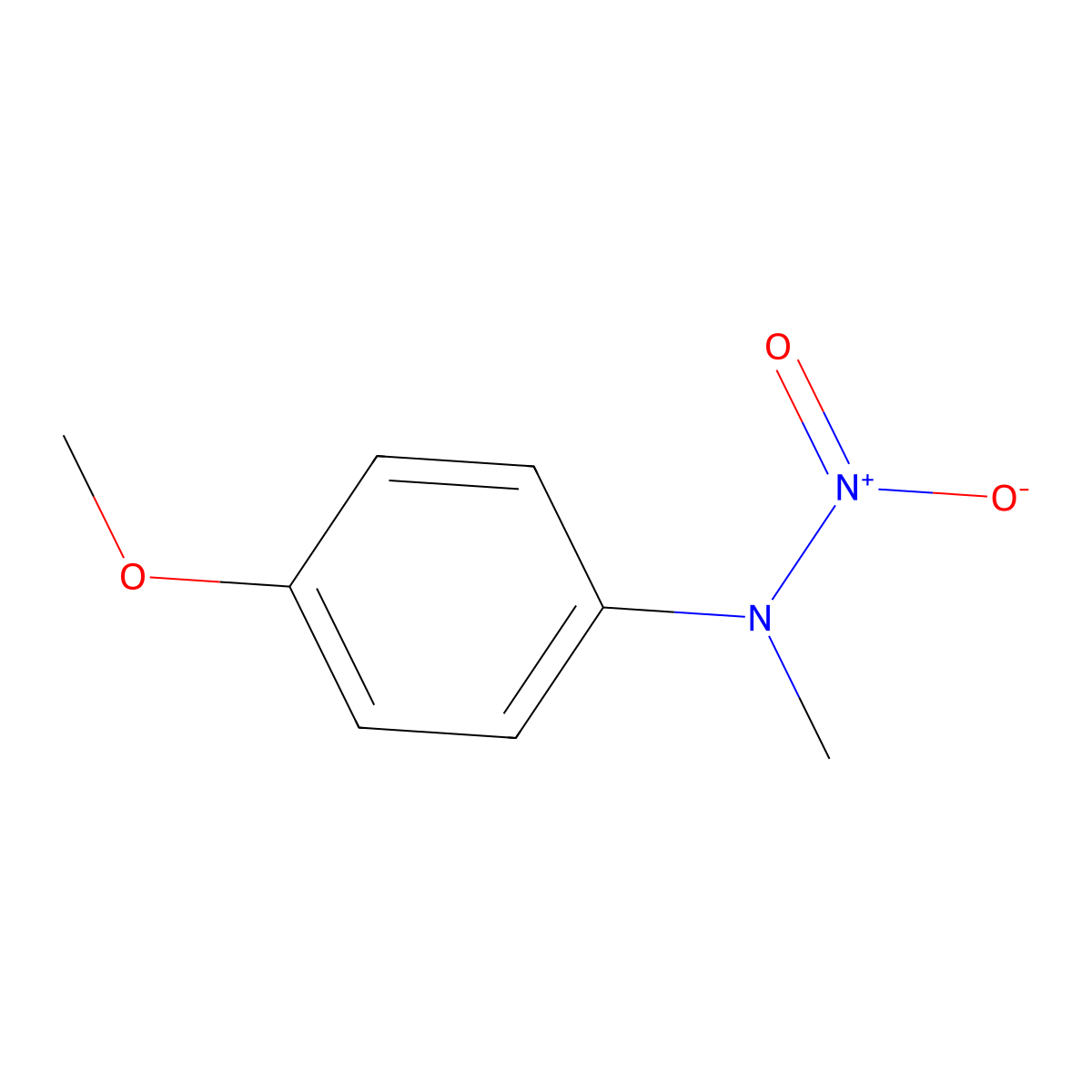 1-Hydroxy-2-(4-methoxyphenyl)-2-methylhydrazine 1-oxide molecular structure, CAS 22809-78-5
