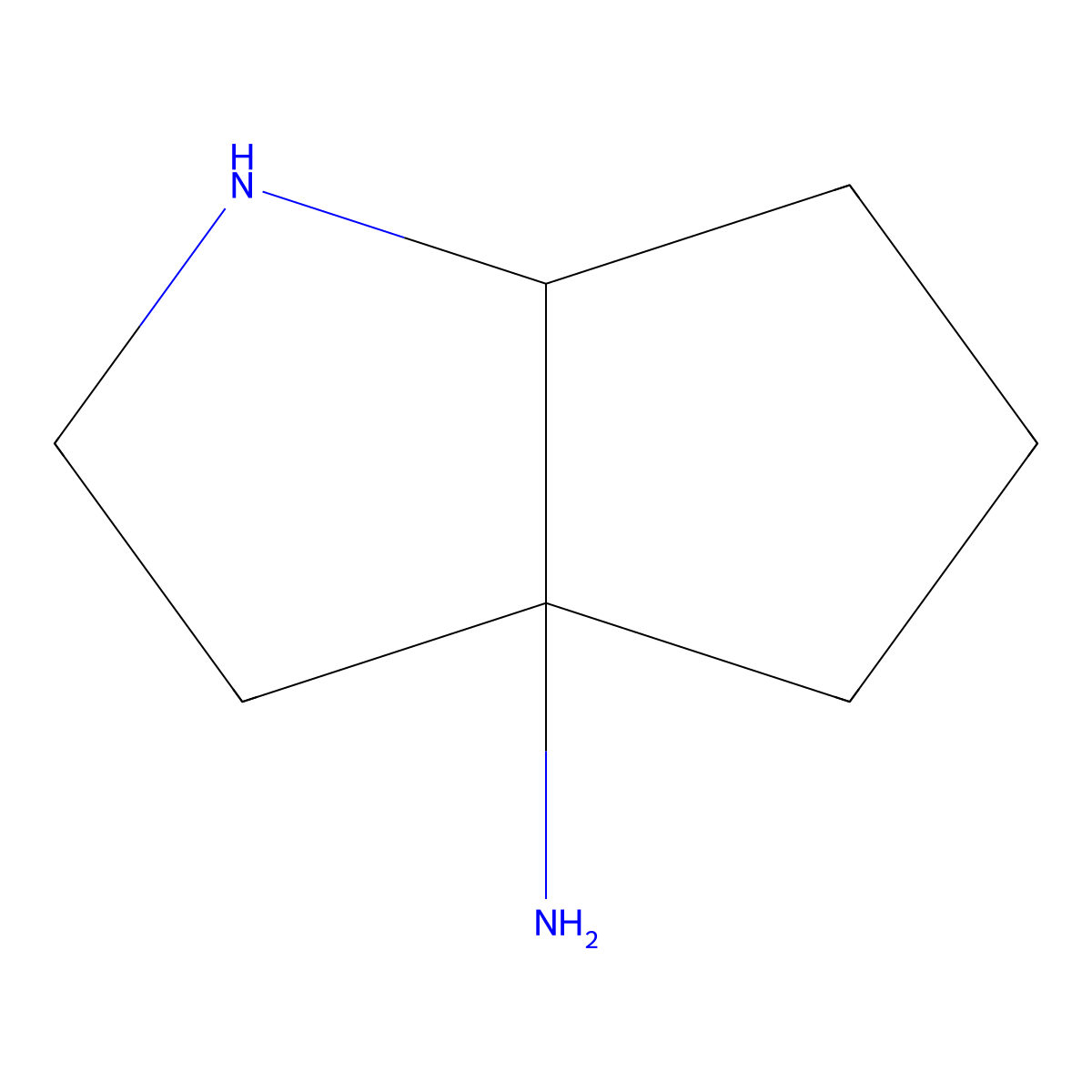 Octahydrocyclopenta[b]pyrrol-3a-amine molecular structure, CAS 2280935-41-1