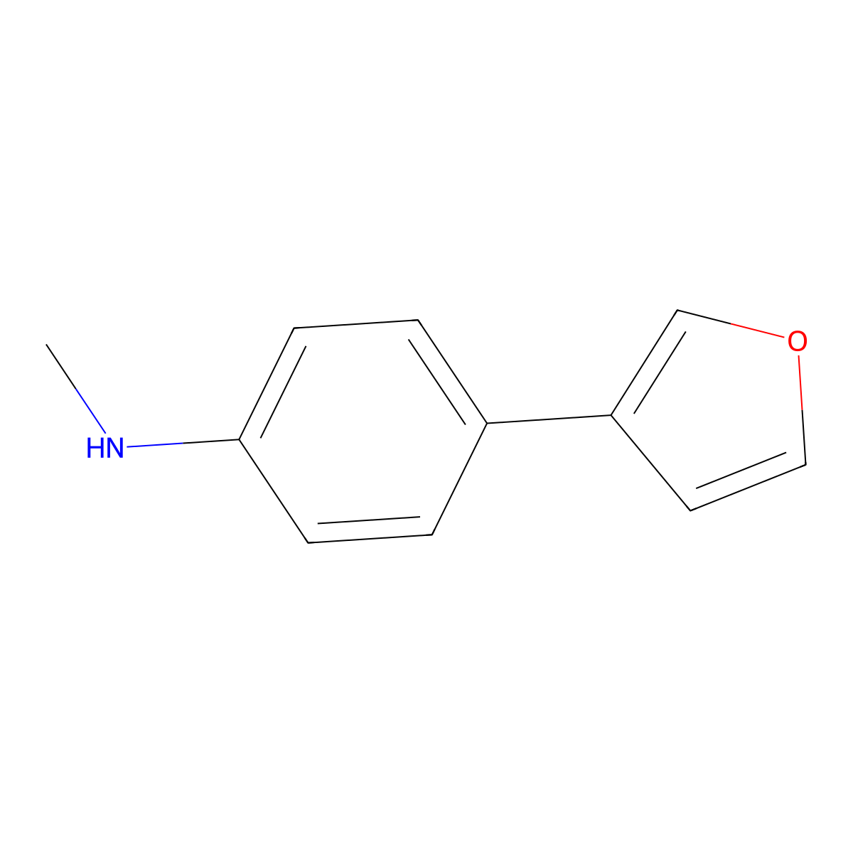 4-(3-Furanyl)-N-methylbenzenamine molecular structure, CAS 2280940-93-2