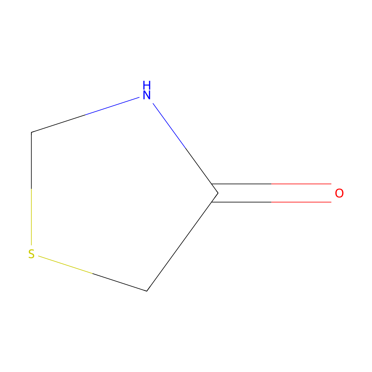 4-Thiazolidinone molecular structure, CAS 2281-74-5