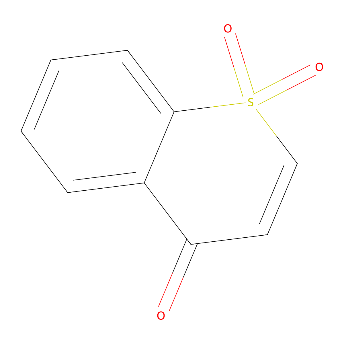4H-1-Benzothiopyran-4-one 1,1-dioxide molecular structure, CAS 22810-27-1