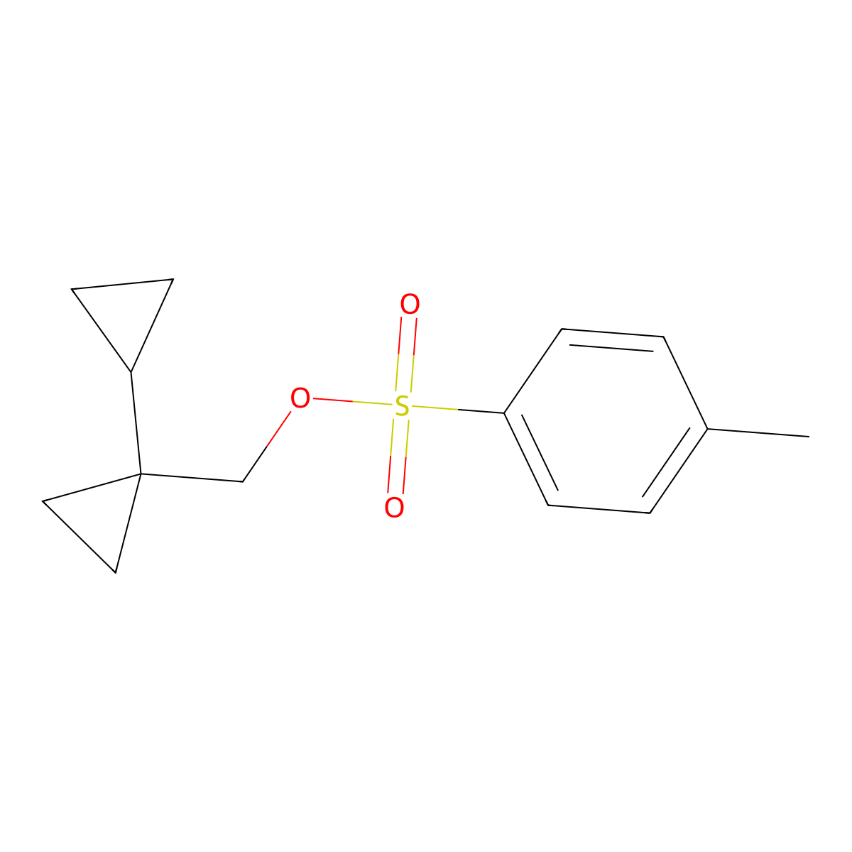 (1-Cyclopropylcyclopropyl)methyl 4-methylbenzene-1-sulfonate molecular structure, CAS 2281163-10-6