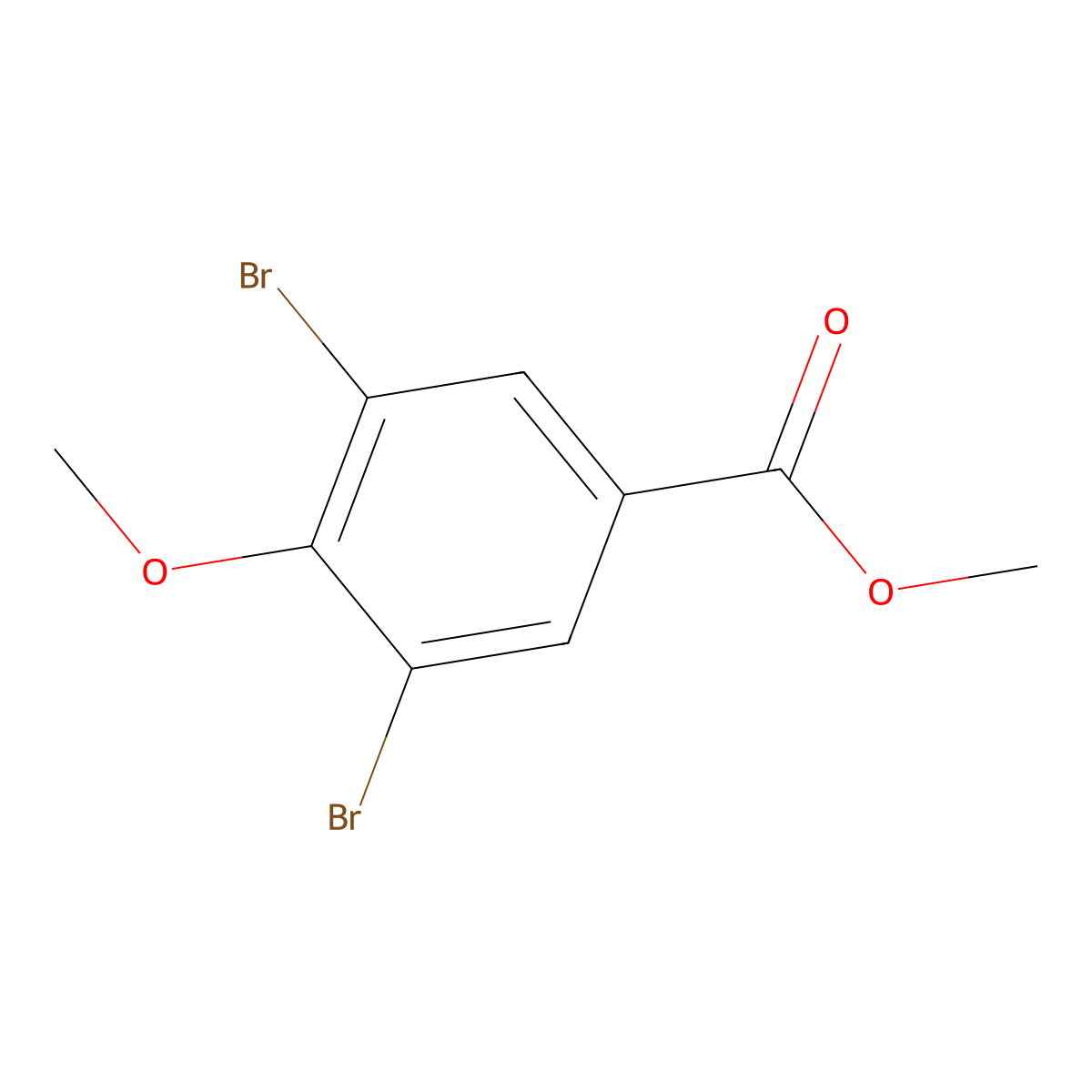 Methyl 3,5-dibromo-4-methoxybenzoate molecular structure, CAS 22812-61-9
