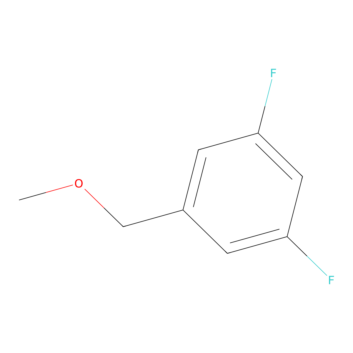 1,3-Difluoro-5-(methoxymethyl)benzene molecular structure, CAS 228122-40-5