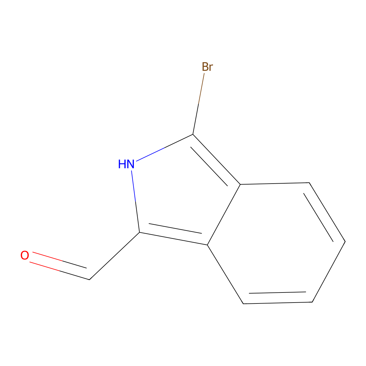 3-Bromo-2H-isoindole-1-carbaldehyde molecular structure, CAS 22813-67-8