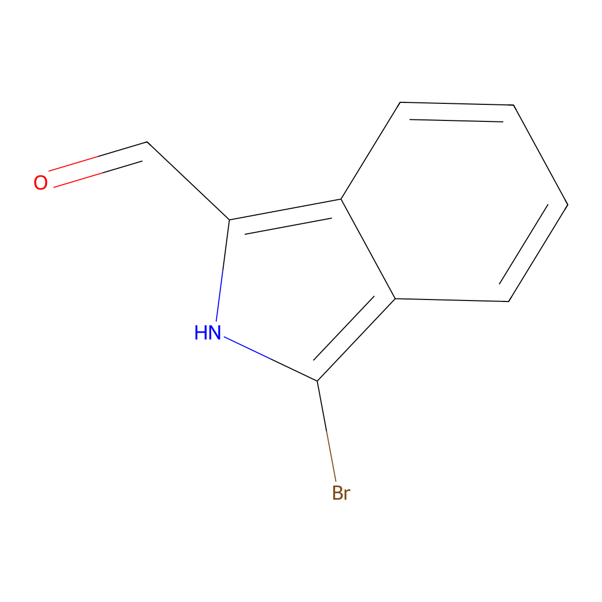 3-Bromo-2H-isoindole-1-carbaldehyde molecular structure, CAS 22813-67-8