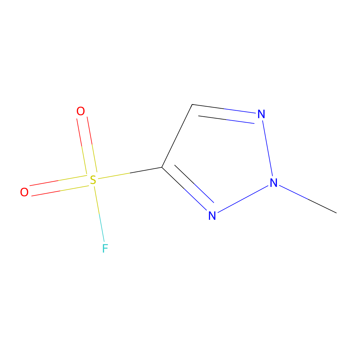 2-methyl-2H-1,2,3-triazole-4-sulfonyl fluoride molecular structure, CAS 2281436-87-9