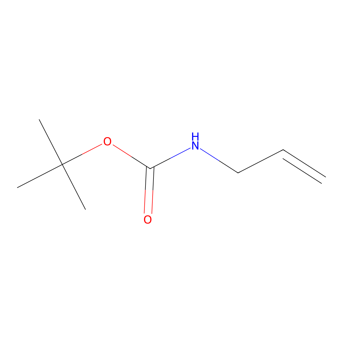 tert-butyl N-(prop-2-en-1-yl)carbamate molecular structure, CAS 22815-62-9