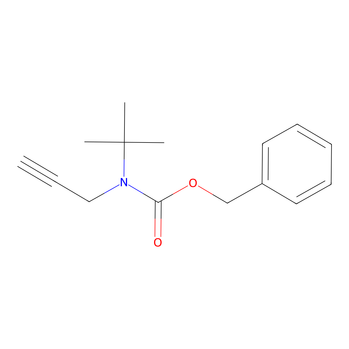 benzyl N-tert-butyl-N-(prop-2-yn-1-yl)carbamate molecular structure, CAS 2281664-99-9