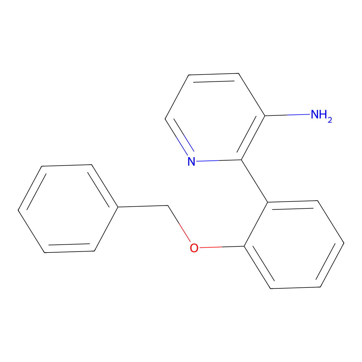 2-(2-(Benzyloxy)phenyl)pyridin-3-amine molecular structure, CAS 2281697-03-6