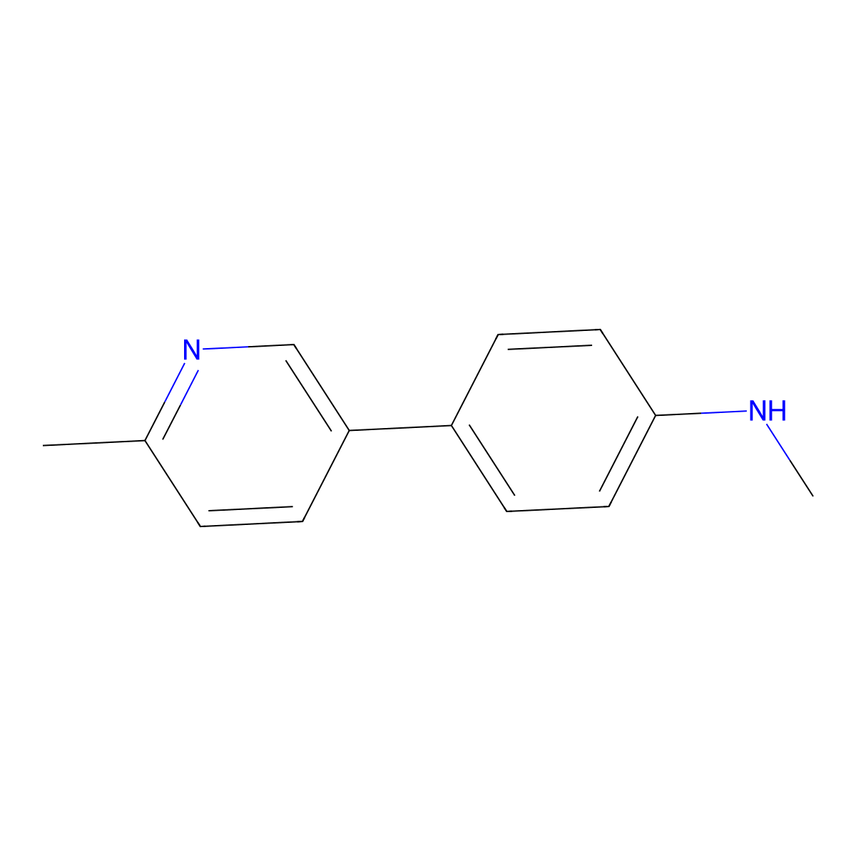 N-Methyl-4-(6-methylpyridin-3-yl)aniline molecular structure, CAS 2281748-15-8